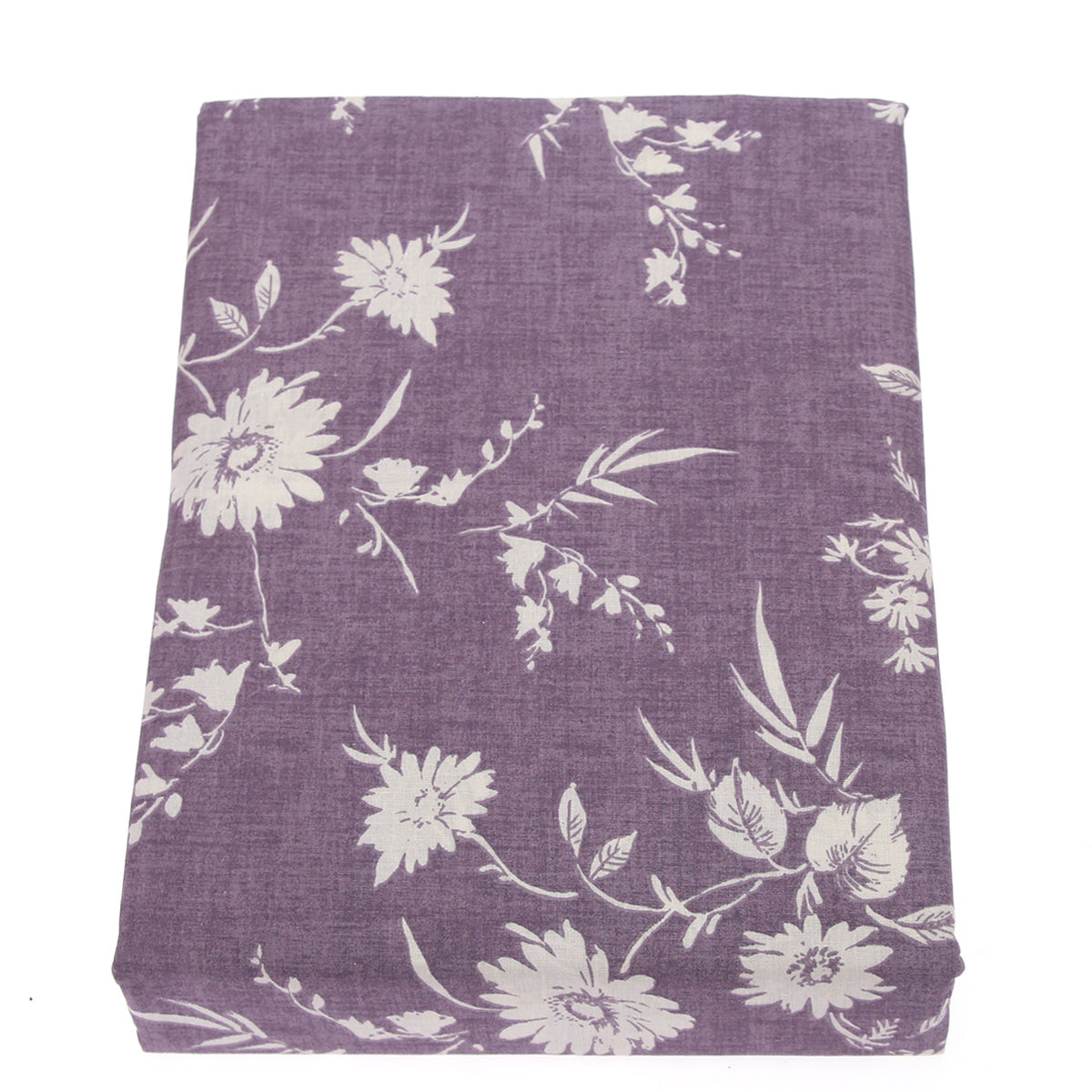 Neutral Floral Double Bedsheet 96x102" ©