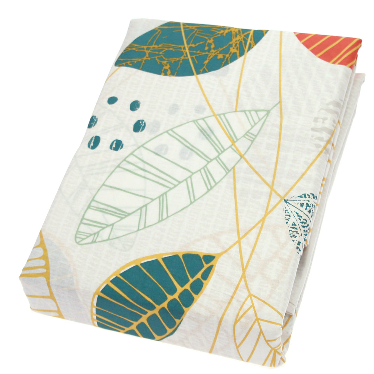 Green Leaf Pattern Double Bedsheet 96x102"©