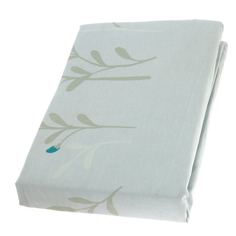 Double Bed Sheet Green Leaf 96x102 - Habitt