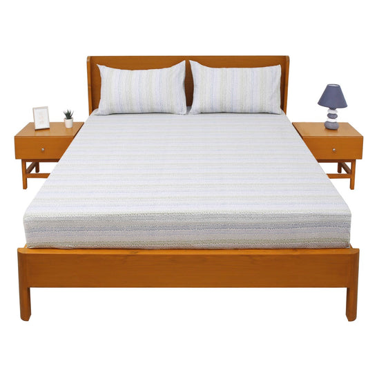 Double Bed Sheet 96x102 with 2 Pillow Covers