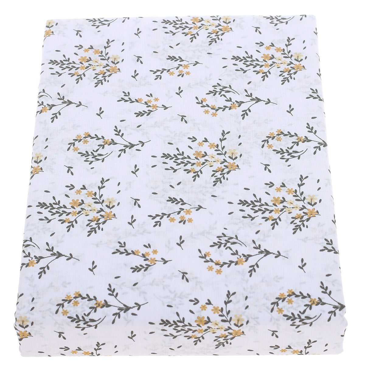 Double BedSheet GoldGreyFlorCotton96X102