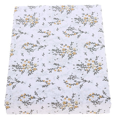 Double BedSheet GoldGreyFlorCotton96X102