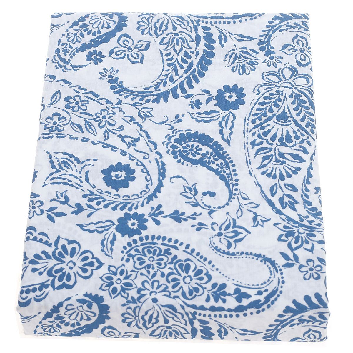 Double Bed Sheet Blue&White Cotton96X102