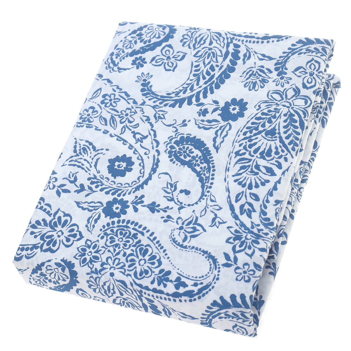 Double Bed Sheet Blue&White Cotton96X102