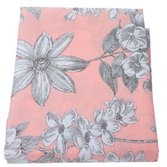 Pink Floral Double Bed Sheet 90x94