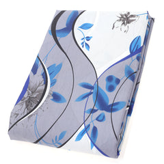 Blue Pattern Double Bed Sheet 90x94