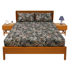 Palm Pattern Double Bedsheet – 90x100 - Habitt
