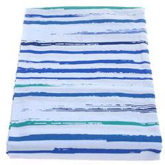 Blue Crush Strokes Double Bedsheet