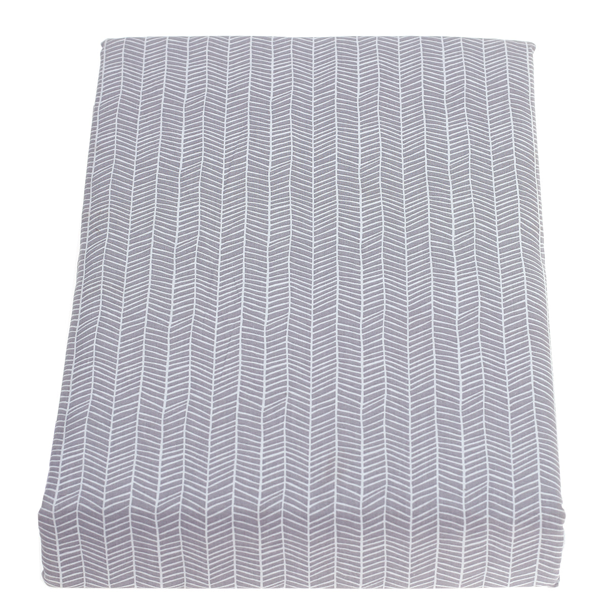 Double Bed Sheet Grey Linear 96 X 104