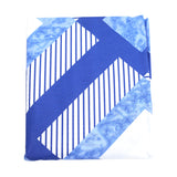 Blue Geo Double Bed Sheet