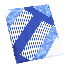 Blue Geo Double Bed Sheet - Habitt