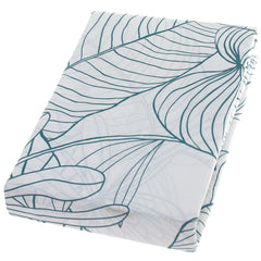 Linear Leafs Double Bed Sheet 96x102"