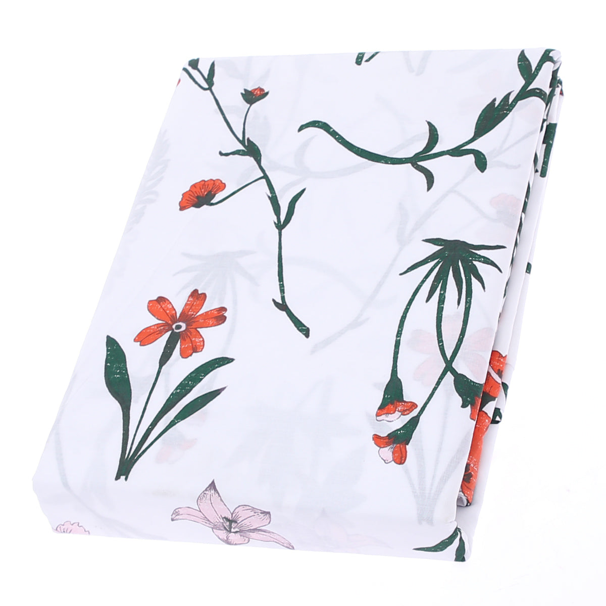 Costume Floral Double Bed Sheet 96x102"