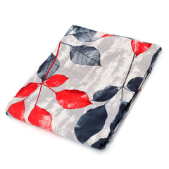 Double BedSheet 90x96" Gray Leaf (BR) - Habitt