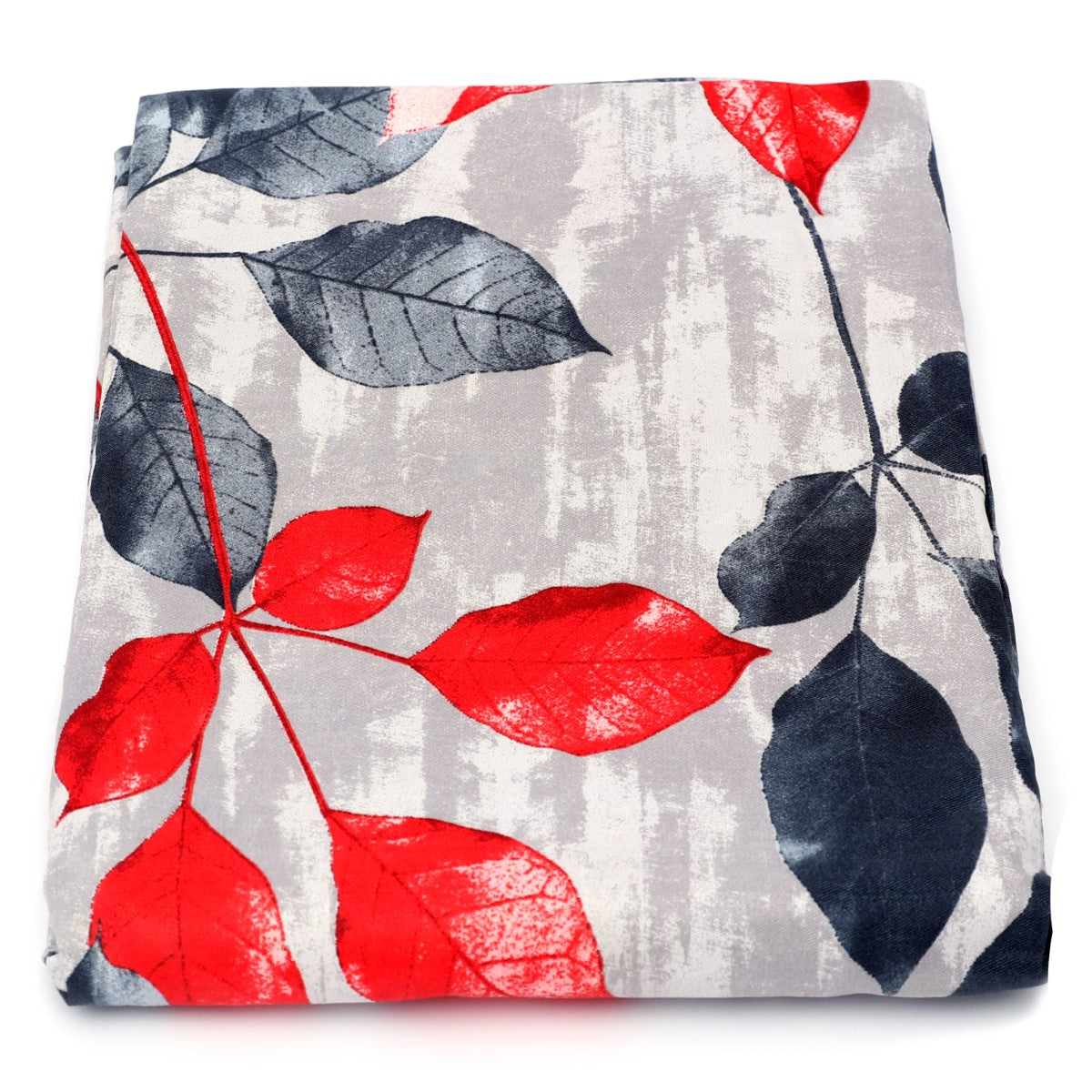 Double BedSheet 90x96" Gray Leaf (BR) - Habitt