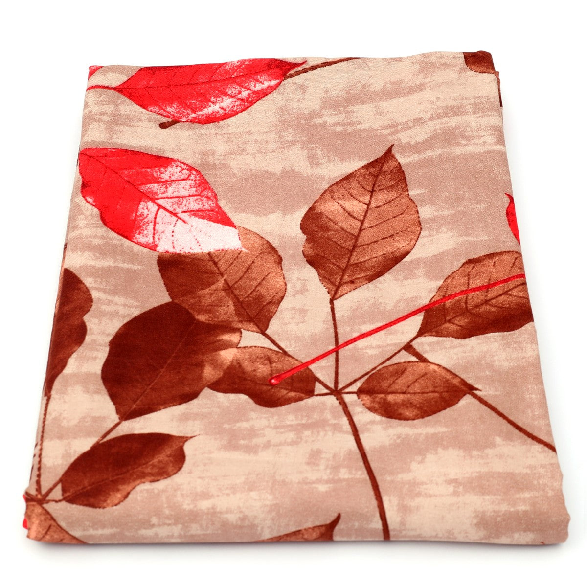 Double BedSheet 90x96" Brown Leaf (BR) - Habitt