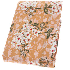 White Floral Double Bed Sheet  90x96 - Habitt