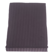 CharCoal Grey Stripe Satin Double Bed Sheet 96x102 - Habitt