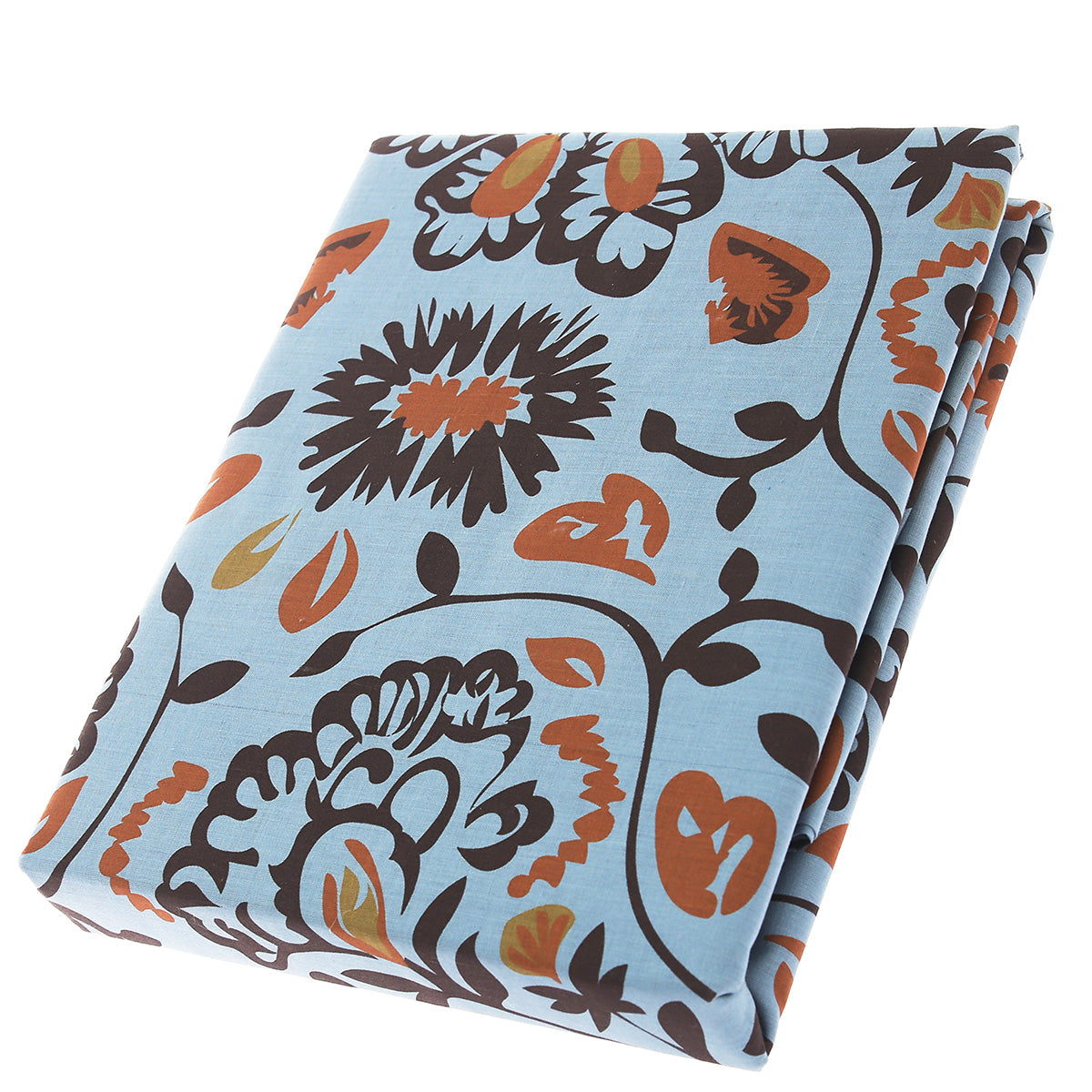 Brown Floral Double Bed Sheet 96x102" Habitt