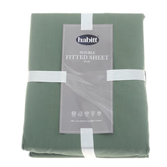 Basil Green Double Fitted Sheet 72x78"(P)