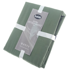 Basil Green Double Fitted Sheet 72x78"(P)