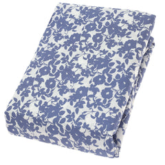 Monochrome Blue Floral Double QuiltCover