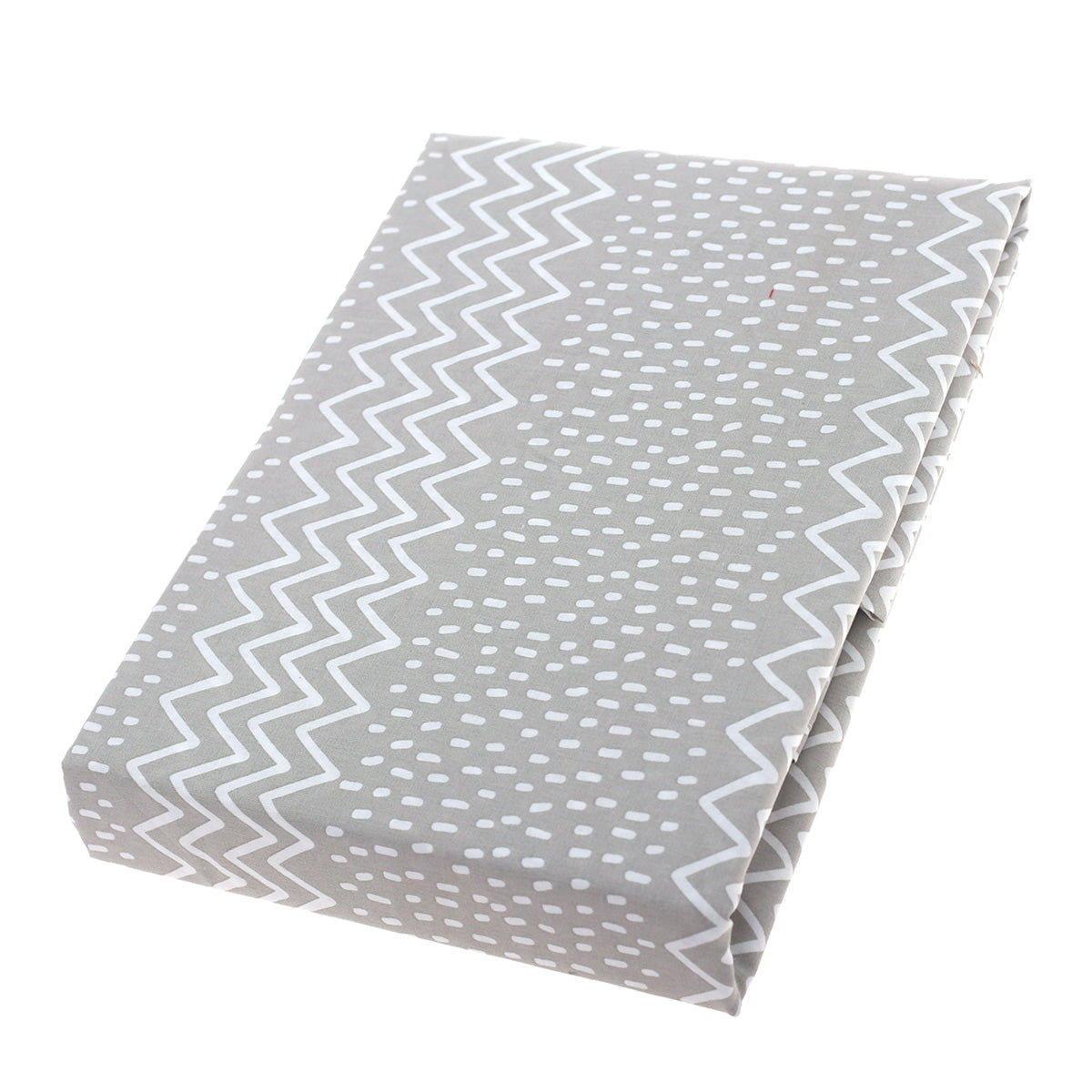 White Chevron Single Bed Sheet 68x96"