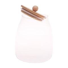 Glass Jar with Wooden Lid – 750ml & 550ml