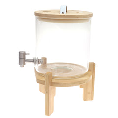 5L Water Dispenser with Bamboo Lid & Stand