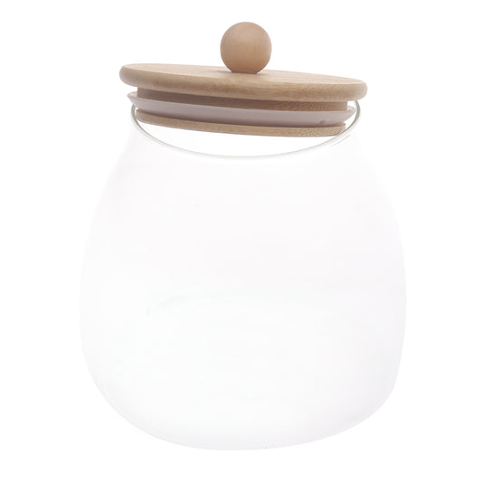 Glass Jar with Wooden Lid – 750ml & 550ml