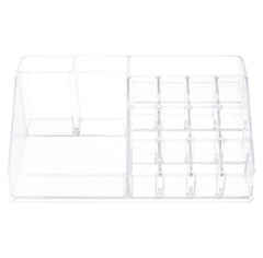 Lipstick Organizer – 24 Slot Acrylic Makeup Storage Holder (Transparent/Neutral)