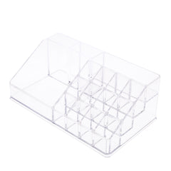Lipstick Organizer – 24 Slot Acrylic Makeup Storage Holder (Transparent/Neutral)