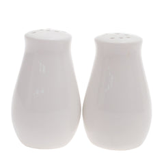 BRILLIANT 2-Piece Salt & Pepper Shaker Set – White Ceramic