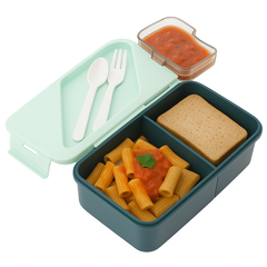 Rectangle Lunch Box with Cutlery – Leak-Proof & Compact Design