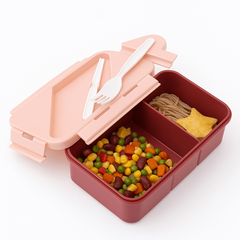 Rectangle Lunch Box with Cutlery – Leak-Proof & Compact Design