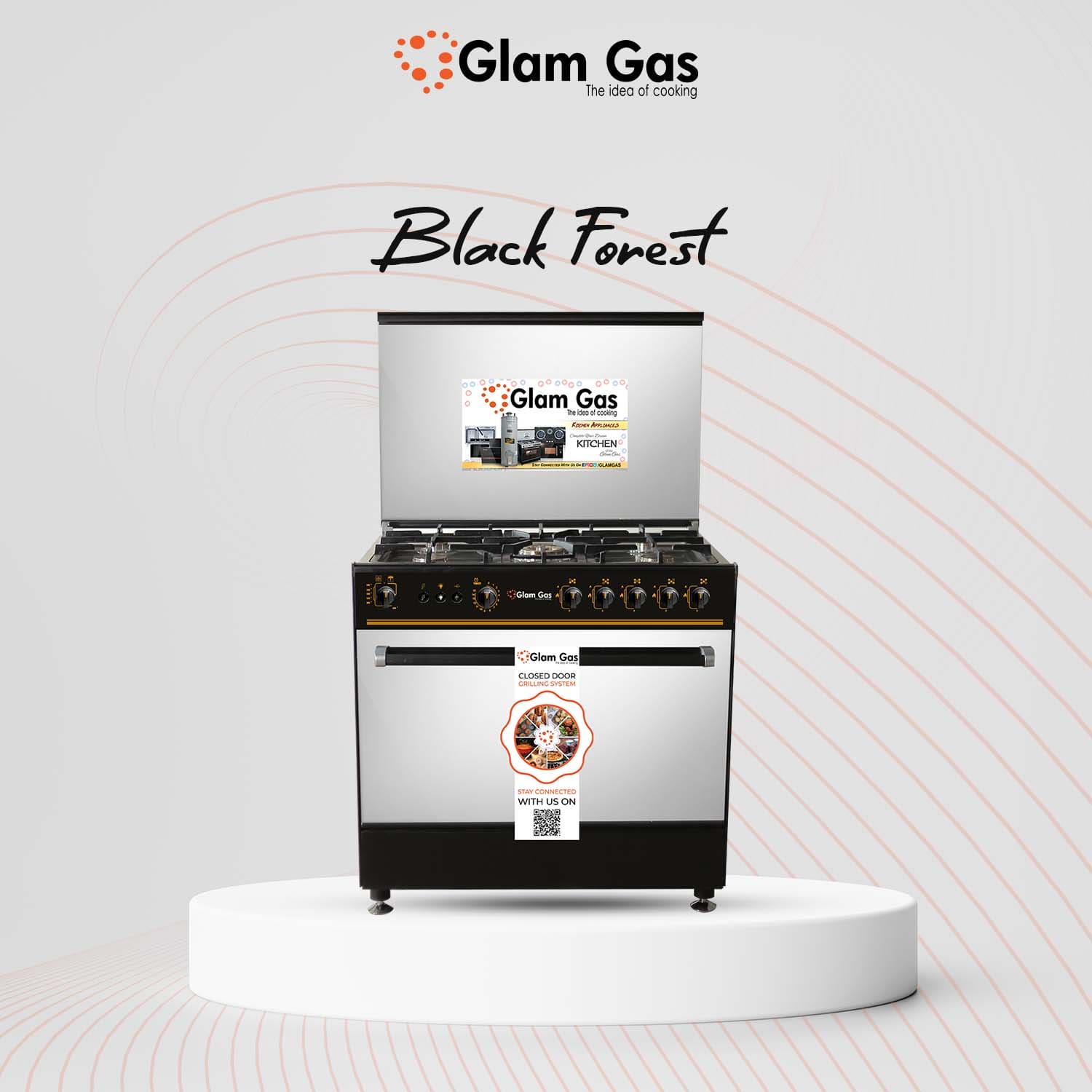 Cooking Range Black Forest (Gas) 34”electric cooking range-In Pakistan