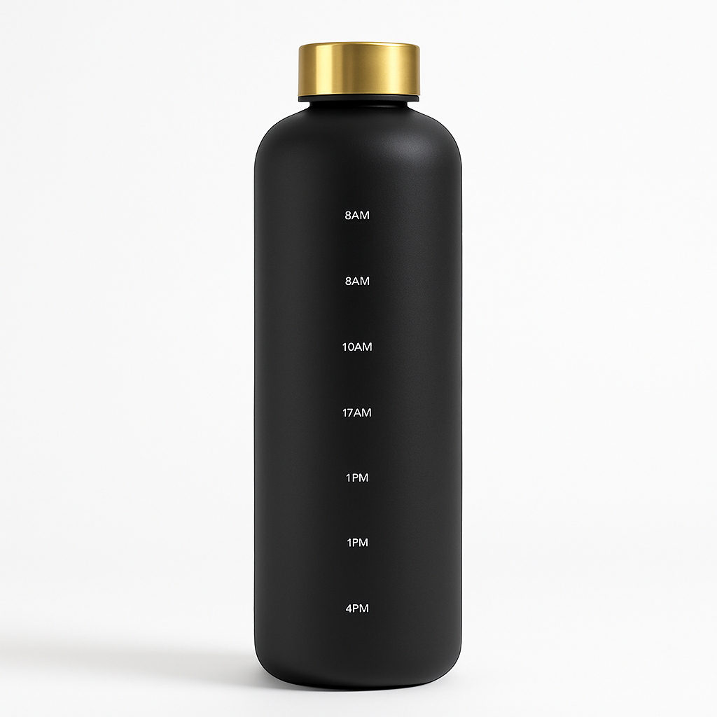 1L Water Bottle With Time Marker