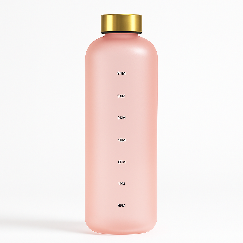 1L Water Bottle With Time Marker