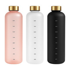1L Water Bottle With Time Marker