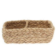 Banana Fiber Storage Basket – Handwoven Natural Organizer (L8 x W4.5 x H3 inch) - Habitt