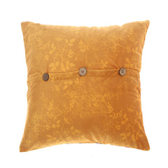 Ochre Floral Cushion Cover 18x18"