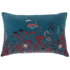 Teal Drama Cushion Cover 12x18"