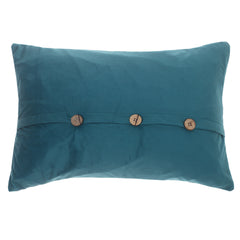 Teal Drama Cushion Cover 12x18"