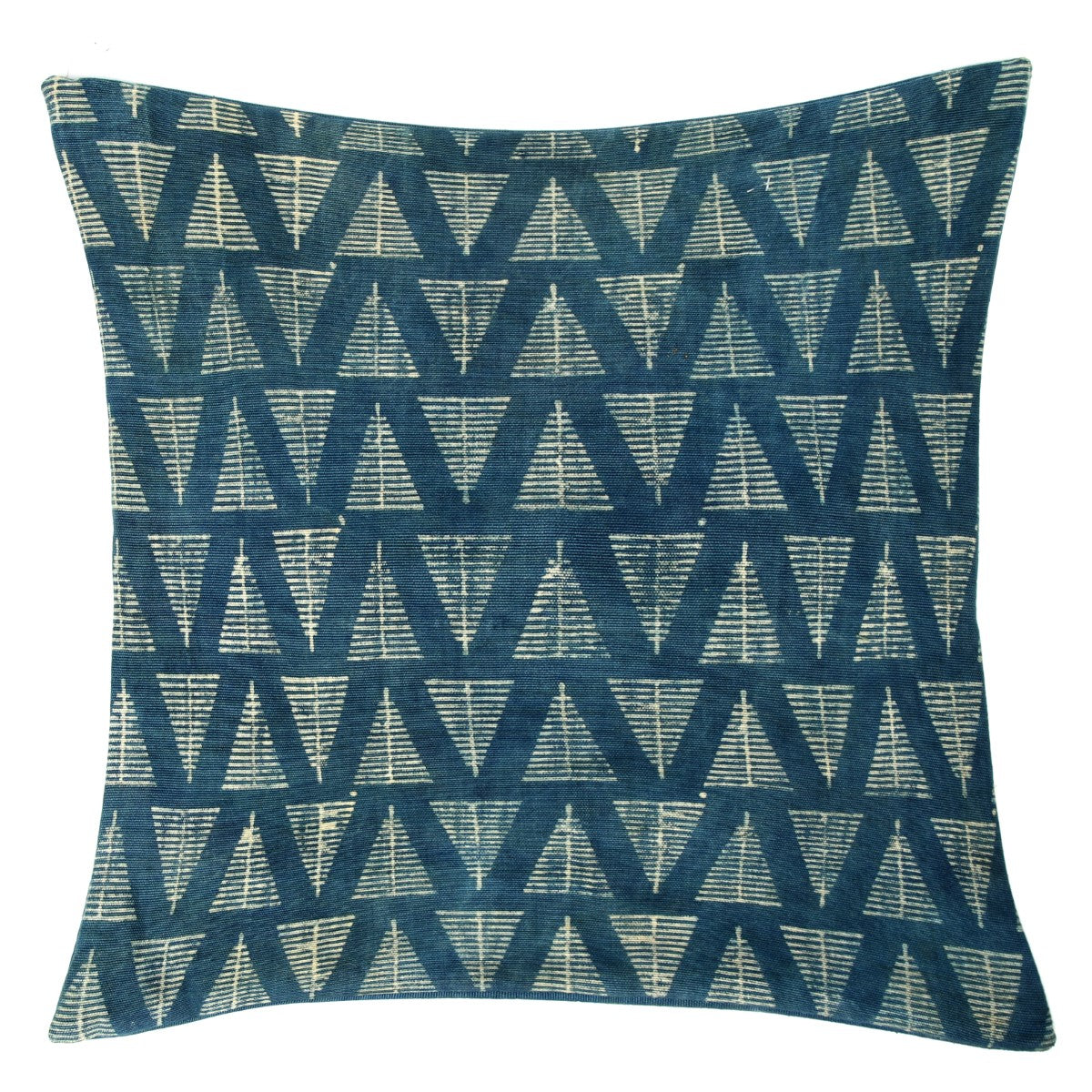 Blue Triangles Cushion Cover 20x20