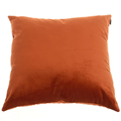 Velvet Filled Cushion 18x18" Terracotta