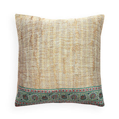 Beige Flora Cushion Cover 26x26"