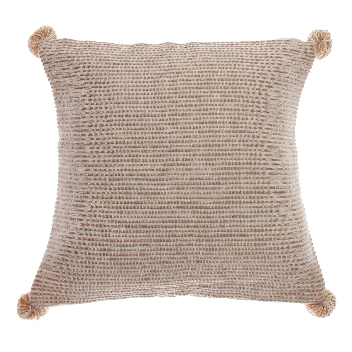 Jute line Cushion Cover 18x18.