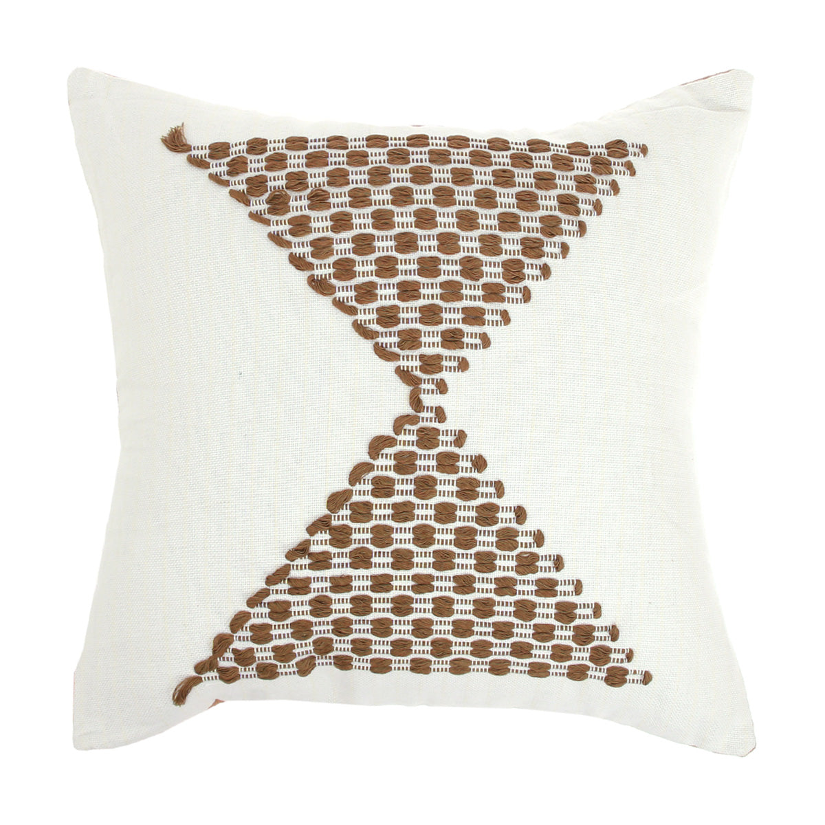 Jute Triangle Cushion Cover 18x18