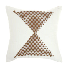 Jute Triangle Cushion Cover 18x18