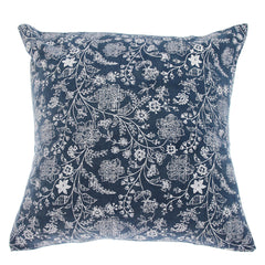 Blue Floarl Cushion Cover 18x18"